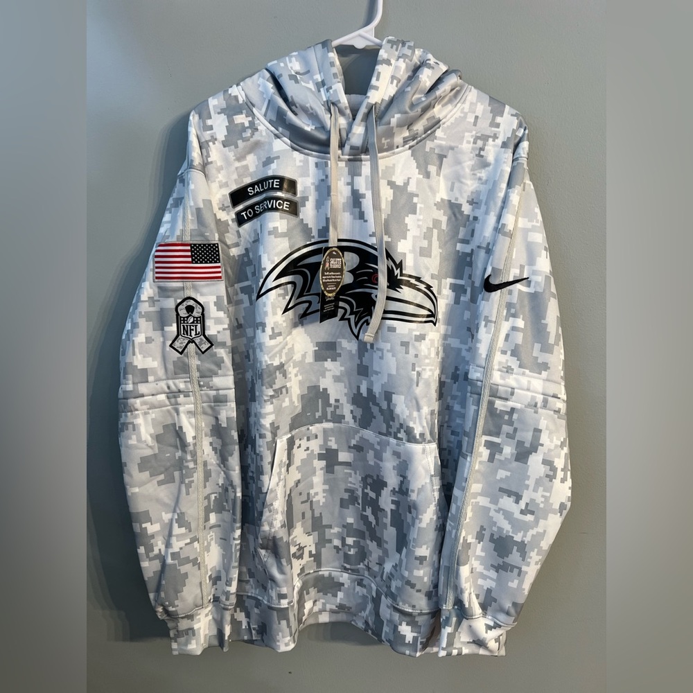 NFL Nike Collab Gray Camo Hoodie